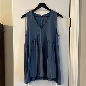 Dusty Blue Tunic Tank